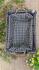 تصویر سبد حصیری شاسی فلزی 