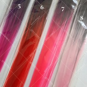 تصویر ریسه مو رنگی 