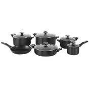 تصویر سرویس قابلمه هاردآنادایزد کارال مدل رز (11 پارچه) Karal Hard-Anodized Rose Cookware Set 11 Pieces