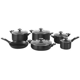 تصویر سرویس قابلمه هاردآنادایزد کارال مدل رز (11 پارچه) Karal Hard-Anodized Rose Cookware Set 11 Pieces