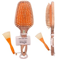 تصویر برس مو مستر براش مدل Crown با بدنه و سوزن چوبی - W2304 mr brush crown model W2301 - W2304