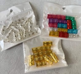 تصویر مهره روسی اکسسوری بافتمو - پایه بلند طلایی 