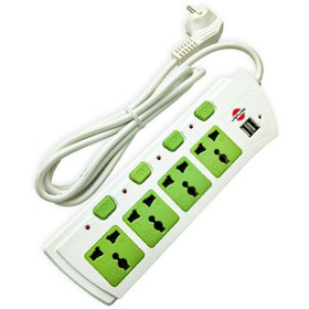 تصویر چند راهی برق پارس شهاب مدل USU-4 Pars Shahab USU-4 power strip