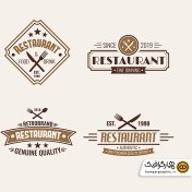 تصویر دانلود مجموعه وکتور لوگو رستوران 