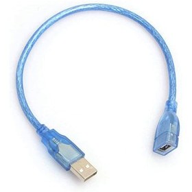 تصویر افزایش طول یو اس بی شیشه ای ۰٫۳۰ متری TRANSPARENT USB EXTENDER 30CM CABLE