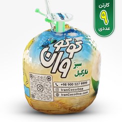 تصویر کوکووان آسان بازشو نی دار نارگیل سبز وزن ۱۰ کیلوگرم 