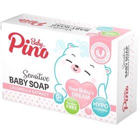 تصویر صابون کرمی کودک و نوزاد مناسب پوست حساس حجم 75 گرم پینو بیبی Pino Baby Cream Soap Infant For Sensetive Skin 75 g