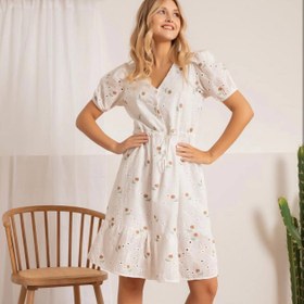 تصویر پیراهن خامه دوزی گلدوزی 