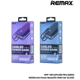 تصویر پاور بانک ریمکس RPP-591 ظرفیت 10000mAh 10000mAh Power Bank RPP-591