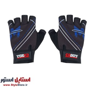 تصویر دستکش دوچرخه سواری نیمه انگشتی مدل M کد 2065 