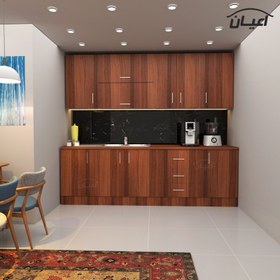 تصویر کابینت آشپزخانه مدل FH CG12 مجموعه 8عددی - ام دی اف / قهوه ای روشن 