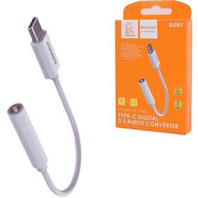 تصویر تبدیل Type-C به AUX دنمن DU01 Vdenmenv DU01 Type-C To AUX Adapter