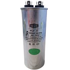 تصویر خازن60µF میکروفاراد دائم کار OG Cool RUNNING CAPACITY OG Cool 60 µF