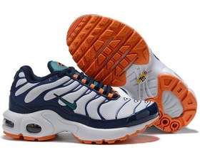 تصویر کتونی بچه گانه نایک ایرمکس پلاس سورمه ای سفید Nike Air Max Plus 