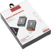 تصویر تبدیل OTG آیفون آکو مدل AUB-3 