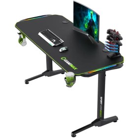 تصویر میز گیمینگ GAMEMAX مدل D140 CARBON GAMEMAX D140 Carbon RGB Gaming Desk