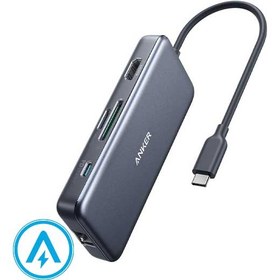 تصویر هاب 7 پورت انکر مدل Anker Hub A8352 for MacBook 