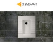 تصویر توالت زمینی گاترین 23 ریم بسته طوسی مات - برند گلسار - دو gatrin