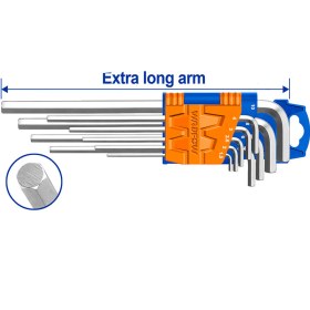 تصویر ست آلن ۹ عددی شش گوش بلند وادفو مدل WHK1292 