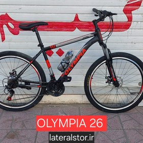 تصویر دوچرخه المپیا دنده شیمانو سایز 26 - تماس بگیرید / مشکی OLYMPIA 26