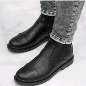 تصویر نیم بوت مردانه رویه چرم مدل z5 - 4 