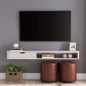 تصویر میز تلویزیون و شلف باکس دیواری ، مدل کایا 135 