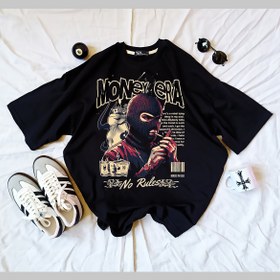 تصویر تیشرت گنگ پینترستی - L / مشکی graphic tee