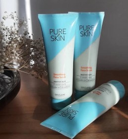 تصویر اسکراب صورت ضد لک پیور اسکین Pure Skin Smoothing Face Scrub