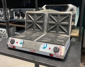 تصویر اسنک ساز صنعتی استیل دو درب 