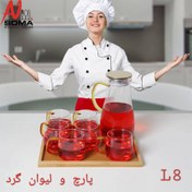 تصویر پارچ و لیوان ناتالی مدل GPB27L8 