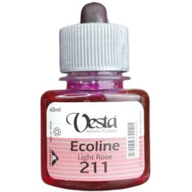 تصویر رنگ اکولین وستا کد 211 (Light Rose) حجم 40 میل 