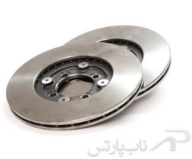 تصویر دیسک ترمز چرخ جلو پژو روآ ABS عظام کد ۳۱۸۶۰۰۴ 