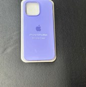 تصویر گارد آیفون ۱۵پرو مکس رنگ بنفش مدل سیلیکونی اورجینال Guard iphone 15pro max perpule model silicone