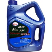 تصویر روغن موتور خودرو بهران BEHRAN مدل سوپر پیشتاز SAE 10W40 (چهار لیتری) روغن موتور خودرو بهران مدل سوپر پیشتاز SAE 10W40 حجم چهار لیتری لیتر