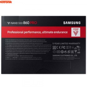 تصویر اس اس دی اینترنال سامسونگ مدل 860 Pro ظرفیت 1 ترابایت ا Samsung 860 Pro Internal SSD Drive 1TB Samsung 860 Pro Internal SSD Drive 1TB
