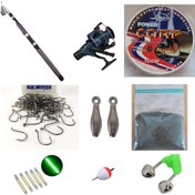 تصویر پکیج لوازم ماهیگیری چوب تله پارتنر 2.70 و چرخ کبرا 140 Telepartner and CB-140 fishing package