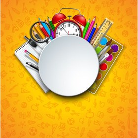 تصویر پوستر مدرسه و لوازم التحریر 