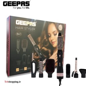 تصویر سشوار و حالت دهنده مو جیپاس مدل Geepas GH86070 8 In 1 Hair Styler