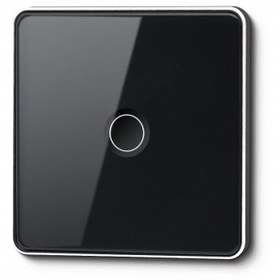 تصویر کلید تک پل مشکی Tuya مدل Concave 