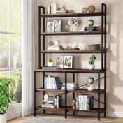 تصویر شلف و قفسه کتاب و دکوری چندکاره ملامینه 