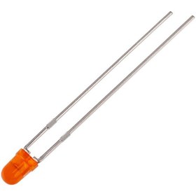 تصویر LED نارنجی 3mm بسته 10 تایی 