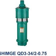 تصویر کفکش مکش بالا شیمجه Shimge QD3-34/2-0.75 Shimge Multistage Submersible Pump QD3-34/2-0.75