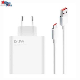 تصویر شارژر120وات توربوشارژ شیائومی مدل MDY-14-ED اورجینال همراه باکابل Xiaomi GaN 120W Fast Charging Wall Charger