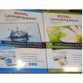 تصویر طلق پرس کارت مارک ROYAL (پس کرایه،هزینه ارسال موقع تحویل با مشتری است.) 