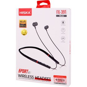 تصویر هدست بلوتوثی گردنی FX-391 هیسکا Bluetooth Headset Neckband FX-391