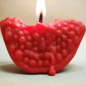تصویر قالب شمع مدل قاچ انار Silicone candle mold