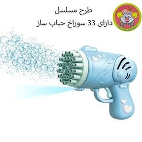 تصویر حباب ساز دنیای سرگرمی های کمیاب مدل تفنگ طرح مسلسل کد DSK-A657 