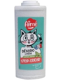 تصویر دئودورانت خاک گربه با عطر نعنا ۷۰۰ میلی‌لیتر برند aime Menthol Litter Deodorant For Cats 700ML