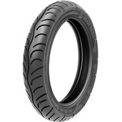 تصویر لاستیک جلو موتورو سیکلت ایران یاسا مدل گل تفتان  سایز 80/90/14  مناسب طرح کلیک 