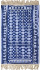 تصویر زیلو دستباف سنتی یزد طرح دستباف زمینه آبی دورو زیلو دستباف سنتی یزد - زمان تحویل 20 الی 25 روز کاری